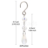 Teardrop Glass Suncatchers HJEW-FS00032-7