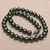 Dyed Shell Pearl Round Beaded Necklaces for Women WG18377-54-1