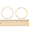 Brass Two Tone Twist Hoop Earrings EJEW-B117-06F-M-5