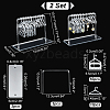   2 Sets Acrylic Earring Display Hanger Rack EDIS-PH0001-42A-5