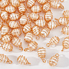 50Pcs Natural Cultured Freshwater Pearl Copper Wire Wrapped Pendants PALLOY-AB00083-1