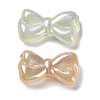 Bowknot UV Plating Luminous Rainbow Iridescent Acrylic Beads LACR-R001-03A-4