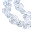 Electroplate Baking Paint Transparent Glass Beads Strands GL-CBA17FF-02F-3