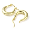 925 Sterling Silver Chunky Hoop Earrings EJEW-K258-01A-G-2