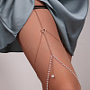 Alloy Rhinestone Sexy Multilayer Tassel Leg Chain WG728BB-16-1