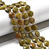 Natural Green Opal Beads Strands G-B094-A31-01-2