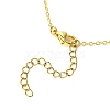 Brass Cubic Zirconia Charms Necklace for Women NJEW-JN04926-5