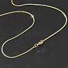 1.5mm Rack Plating Brass Snake Chain Necklaces for Women Men MAK-L044-13G-3