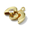 Rack Plating Real 18K Gold Plated Brass Pendants KK-B084-04G-01-2