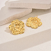 Brass Flower Stud Earrings WF1203-5