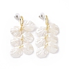 Acrylic Imitation Shell Dangle Earrings EJEW-L281-02LG-1