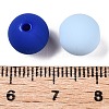 Rubberized Style Imitated Silicone Acrylic Beads MACR-T048-01C-08-3