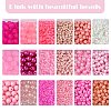 Transparent Glass Beads  with Seed Beads GLAA-FS0001-82-2