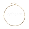 304 Stainless Steel Wave Link Chain Necklaces NJEW-JN05164-01-4