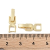 Rack Plating Brass Fold Over Clasps KK-A224-25B-G-3