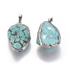 Turquoise Pendants G-L509-09P-2