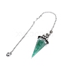 Natural Green Aventurine Pointed Dowsing Pendulums PW-WGD4C0F-05-1