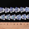 Electroplate Transparent Glass Beads Strands EGLA-N020-02A-4