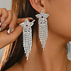 Brass Rhinestone Stud Earrings for Women QC2926-1