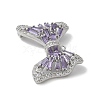 Brass Micro Pave Cubic Zirconia Pendants with Glass KK-U052-27P-01-2