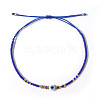 Glass Seed Beads & Resin Braided Bead Bracelets LS-TK7632-9-1