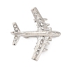 Zinc Alloy Crystal Rhinestone Brooch JEWB-U010-03P-02-1