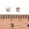 925 Sterling Silver Crimp Beads Cover STER-G027-27S-2.5mm-3