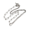 Non-Tarnish 304 Stainless Steel Chain Necklaces X-NJEW-JN02767-4