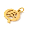 Ion Plating(IP) 304 Stainless Steel Charms STAS-I010-01G-Q-2