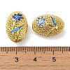 Rack Plating Brass Enamel Beads KK-P276-26B-01G-3