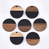 Resin & Walnut Wood Pendants RESI-S358-02D-08-1