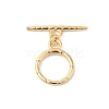 Brass Toggle Clasps KK-P234-80G-3