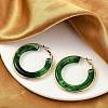 304 Stainless Steel Hoop Earrings For Women EJEW-B113-02G-01-2