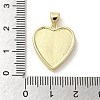 Shell Heart Pendants KK-E091-01G-3