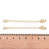 Brass with Cubic Zirconia Chain Extender KK-B102-42G-3