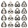 20Pcs 4 Styles Alloy Pendants ENAM-CJ0002-88-1