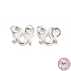 925 Sterling Silver S-Hook Clasps STER-K175-06C-S-1