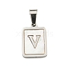 304 Stainless Steel Pave Natural White Shell Pendants STAS-S130-03P-V-1