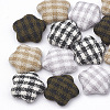 Cloth Fabric Cabochons WOVE-N006-10-1
