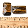 Natural Tiger Eye Pendants G-Z071-04F-3