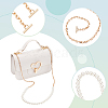 WADORN 3Pcs 3 Styles ABS Plastic Imitation Pearl Purse Chains FIND-WR0009-73B-3