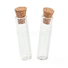 Tube Glass Cork Bottles Ornament AJEW-O032-04I-1