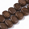 Undyed & Natural Pear Wood Beads Strands X-WOOD-T024-047-1