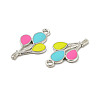 Alloy Enamel Pendants ENAM-B050-10P-4