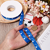 25 Yards Sport Ball Theme Printed Polyester Grosgrain Ribbon OCOR-WH20002-03B-02-3