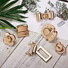 Craftdady 6Pcs 6 Styles Zinc Alloy Twist Bag Lock Purse Catch Clasps PURS-CD0001-01-13