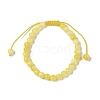 6mm Round Dyed Natural Jade Imitation Beeswax Braided Bead Bracelets for Women Men BJEW-C067-01A-05-2