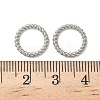 304 Stainless Steel Twisted Ring Linking Rings X-STAS-L300-005D-P-2