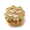 Brass Pave Cubic Zirconia Multi-strand Links KK-F913-13G-01-2