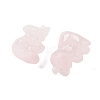 Natural Rose Quartz Carved Figurines DJEW-L023-D01-2